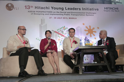 With the guidance of a moderator, speakers engaged with students and the general audience in panel discussions based on specific subthemes. In photo are (from left): Prof. Dr. Danang Parikesit, Ms. Nana Soetantri, Mr. Arnel Casanova, and Mr. Cleto Bravo Gales,Jr.