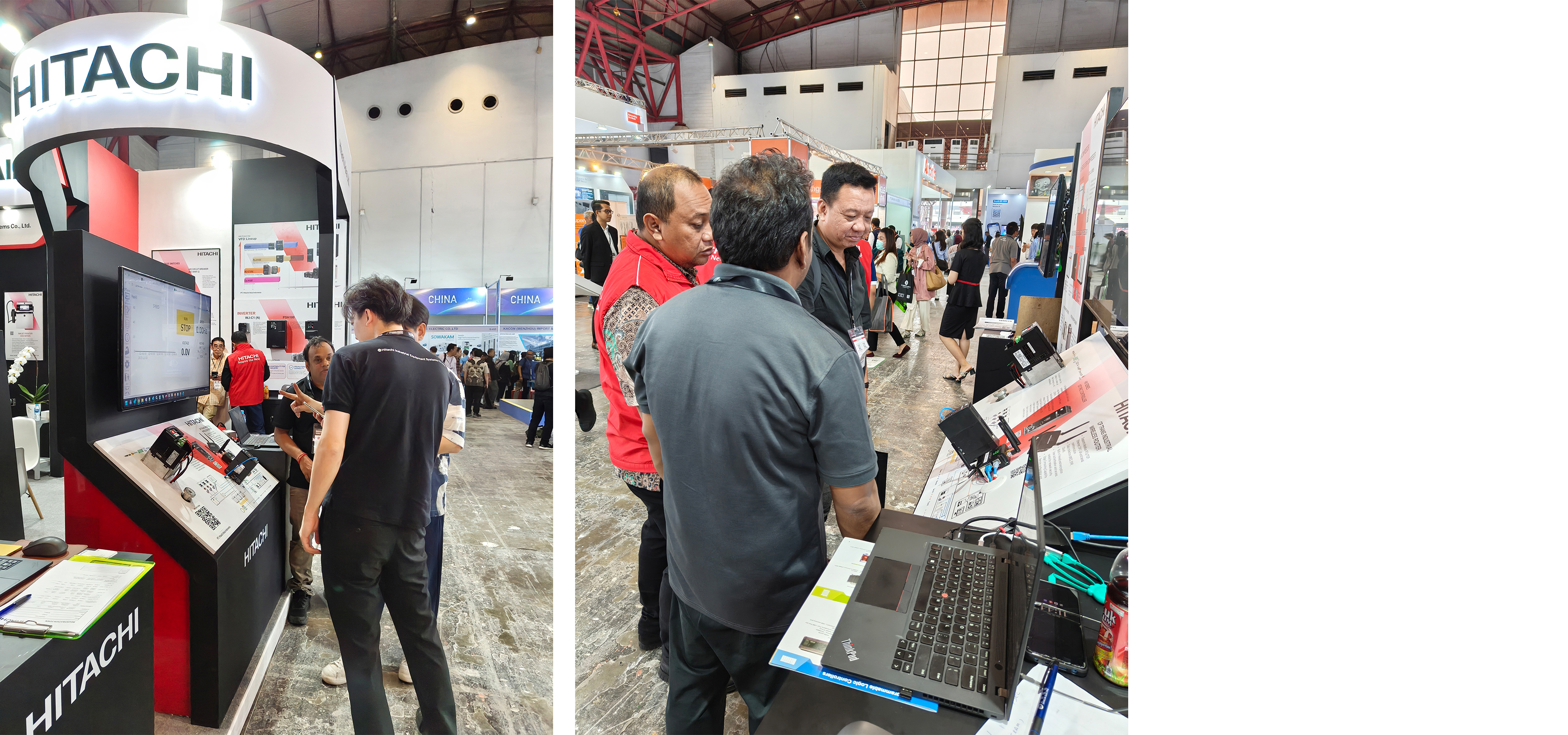 Visitors engaged with our advanced Variable Speed Drives and smart monitoring systems